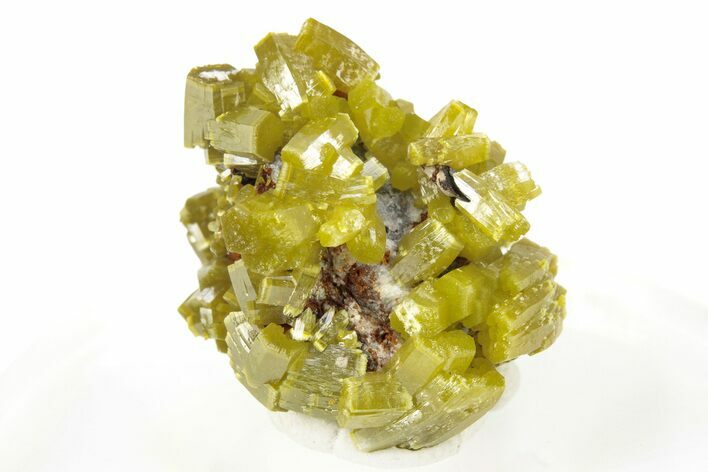 Lustrous Forest-Green Pyromorphite Crystal Cluster - China #260961